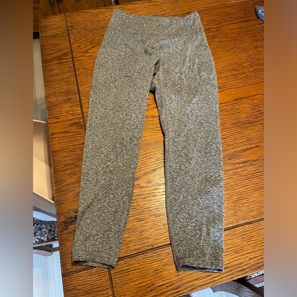 Gray Stretch Active Leggings